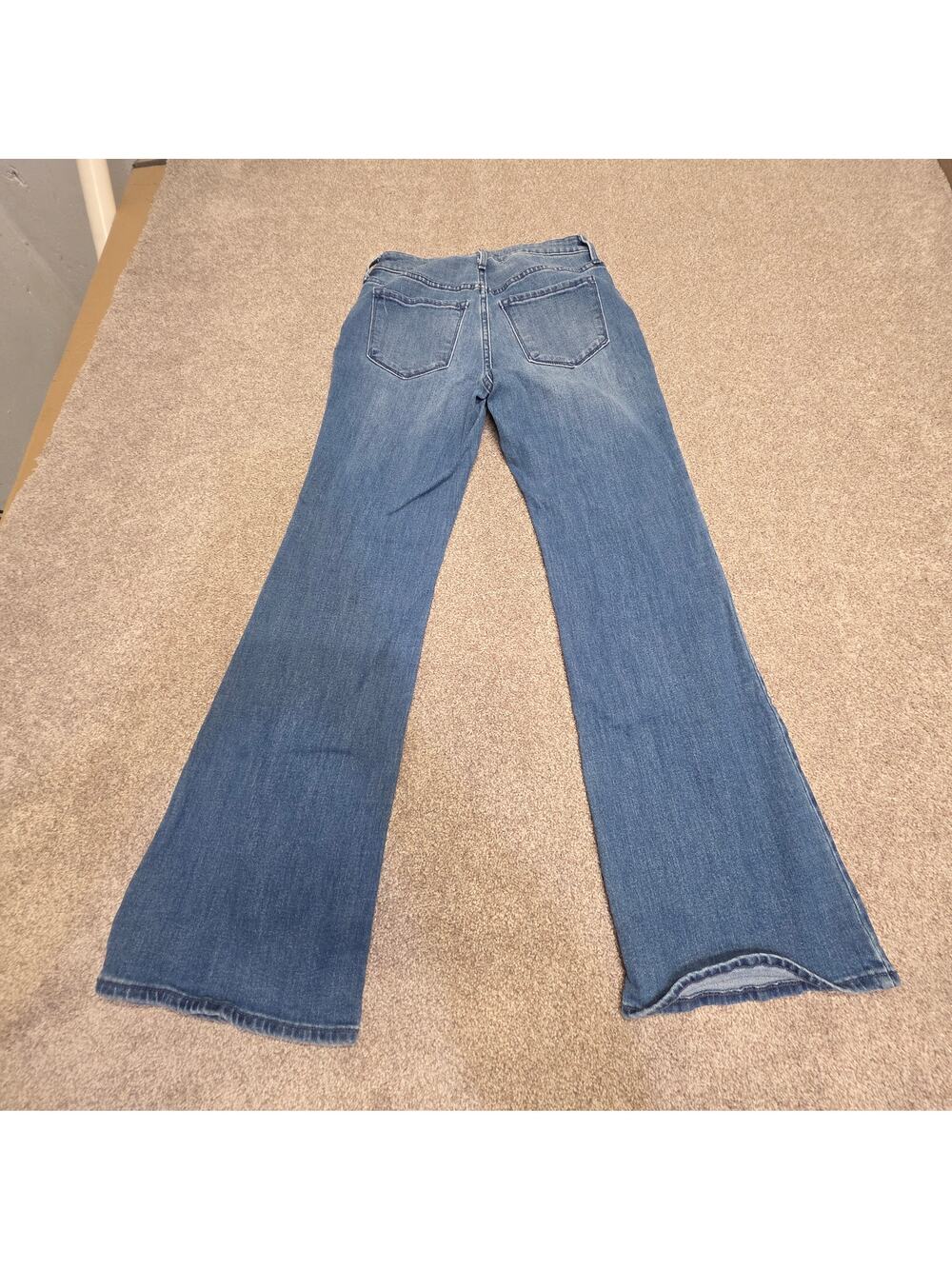 Streetwear boho indie sleaze Old Navy Wow Flare High-Rise Jeans sz 2 medium wash